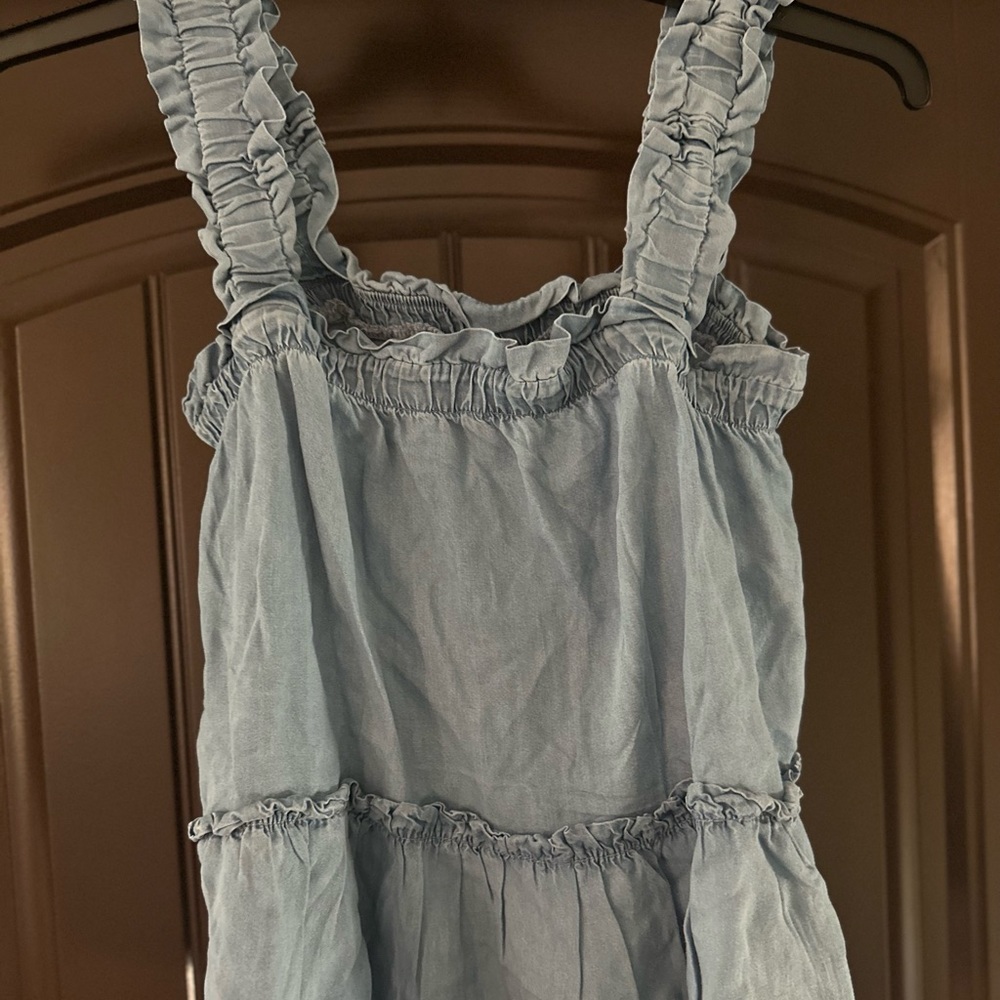 NWT DENIM TOP.  SIZE S